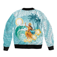 Ura Cook Islands Bomber Jacket Kuki 'Airani Traditional Dance Tropical Vibes LT14 - Polynesian Pride