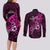 polynesia-breast-cancer-awareness-couples-matching-long-sleeve-bodycon-dress-and-long-sleeve-button-shirts-think-pink-polynesian-ribbon-black-version