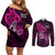 polynesia-breast-cancer-awareness-couples-matching-off-shoulder-short-dress-and-long-sleeve-button-shirts-think-pink-polynesian-ribbon-black-version