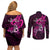 polynesia-breast-cancer-awareness-couples-matching-off-shoulder-short-dress-and-long-sleeve-button-shirts-think-pink-polynesian-ribbon-black-version