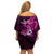 polynesia-breast-cancer-awareness-family-matching-off-shoulder-short-dress-and-hawaiian-shirt-think-pink-polynesian-ribbon-black-version