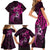 polynesia-breast-cancer-awareness-family-matching-short-sleeve-bodycon-dress-and-hawaiian-shirt-think-pink-polynesian-ribbon-black-version