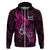 Polynesia Breast Cancer Awareness Hoodie Think Pink Polynesian Ribbon Black Version LT14 - Polynesian Pride