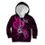 Polynesia Breast Cancer Awareness Kid Hoodie Think Pink Polynesian Ribbon Black Version LT14 Hoodie Pink - Polynesian Pride