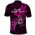 Polynesia Breast Cancer Awareness Polo Shirt Think Pink Polynesian Ribbon Black Version LT14 - Polynesian Pride