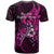 Polynesia Breast Cancer Awareness T Shirt Think Pink Polynesian Ribbon Black Version LT14 - Polynesian Pride