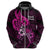 Personalised Polynesia Breast Cancer Awareness Hoodie Think Pink Polynesian Ribbon Black Version LT14 - Polynesian Pride