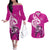 polynesia-breast-cancer-awareness-couples-matching-off-the-shoulder-long-sleeve-dress-and-hawaiian-shirt-think-pink-polynesian-ribbon-white-version