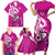 polynesia-breast-cancer-awareness-family-matching-short-sleeve-bodycon-dress-and-hawaiian-shirt-think-pink-polynesian-ribbon-white-version