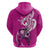 Polynesia Breast Cancer Awareness Hoodie Think Pink Polynesian Ribbon White Version LT14 - Polynesian Pride