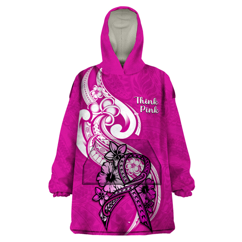 polynesia-breast-cancer-awareness-wearable-blanket-hoodie-think-pink-polynesian-ribbon-white-version