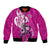 personalised-polynesia-breast-cancer-awareness-bomber-jacket-think-pink-polynesian-ribbon-white-version