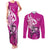 personalised-polynesia-breast-cancer-awareness-couples-matching-tank-maxi-dress-and-long-sleeve-button-shirts-think-pink-polynesian-ribbon-white-version