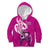 Personalised Polynesia Breast Cancer Awareness Kid Hoodie Think Pink Polynesian Ribbon White Version LT14 Hoodie Pink - Polynesian Pride