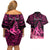 presonalised-tonga-breast-cancer-awareness-couples-matching-off-shoulder-short-dress-and-hawaiian-shirt-pink-ribbon-brave-strong-warrior-tongan-ngatu-pattern