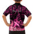 Presonalised Tonga Breast Cancer Awareness Family Matching Puletasi Dress and Hawaiian Shirt Pink Ribbon Brave Strong Warrior Tongan Ngatu Pattern LT14 - Polynesian Pride