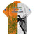 Fiji And Australia Rugby Family Matching Puletasi Dress and Hawaiian Shirt 2023 World Cup Aboriginal Mix Tapa Pattern LT14 - Polynesian Pride