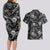 Hawaii Christmas Couples Matching Long Sleeve Bodycon Dress and Hawaiian Shirt Tropical Style With Coat Of Arms LT14 - Polynesian Pride