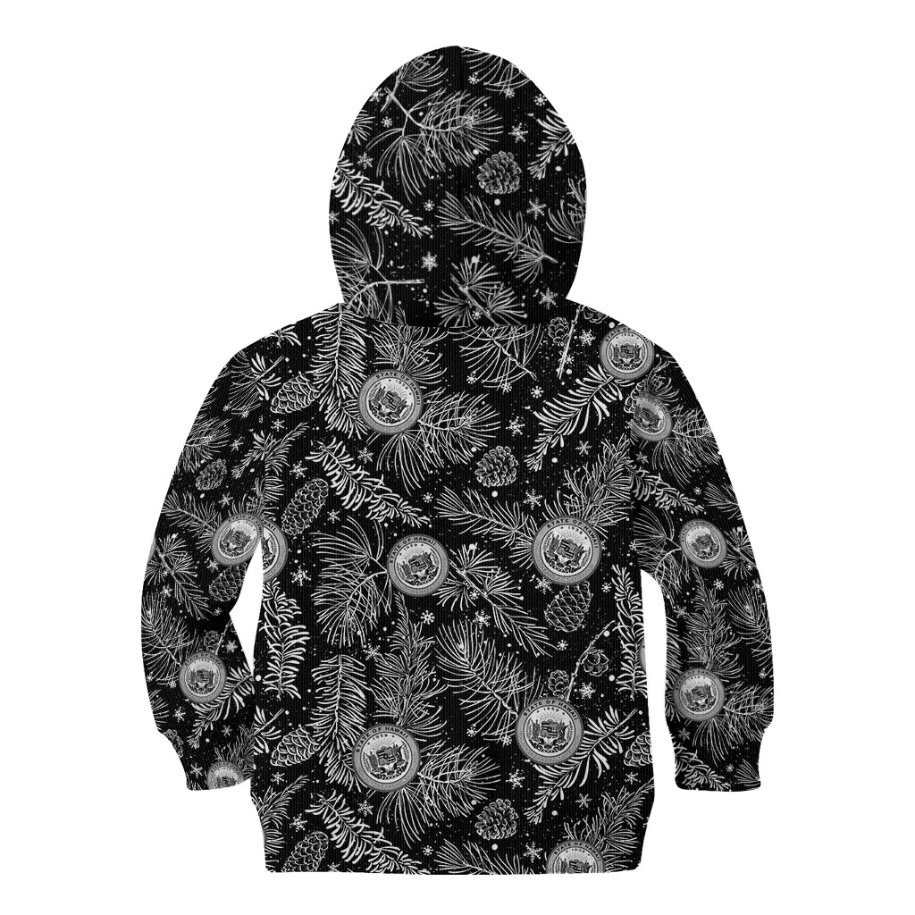 Hawaii Christmas Kid Hoodie Tropical Style With Coat Of Arms LT14 - Polynesian Pride