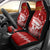 Personalised Tonga King Tupou I Day Car Seat Cover Tongan Ngatu Pattern With Crown LT14 - Polynesian Pride