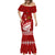 Personalised Tonga King Tupou I Day Mermaid Dress Tongan Ngatu Pattern With Crown LT14 - Polynesian Pride