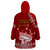 Personalised Tonga King Tupou I Day Wearable Blanket Hoodie Tongan Ngatu Pattern With Crown LT14 - Polynesian Pride