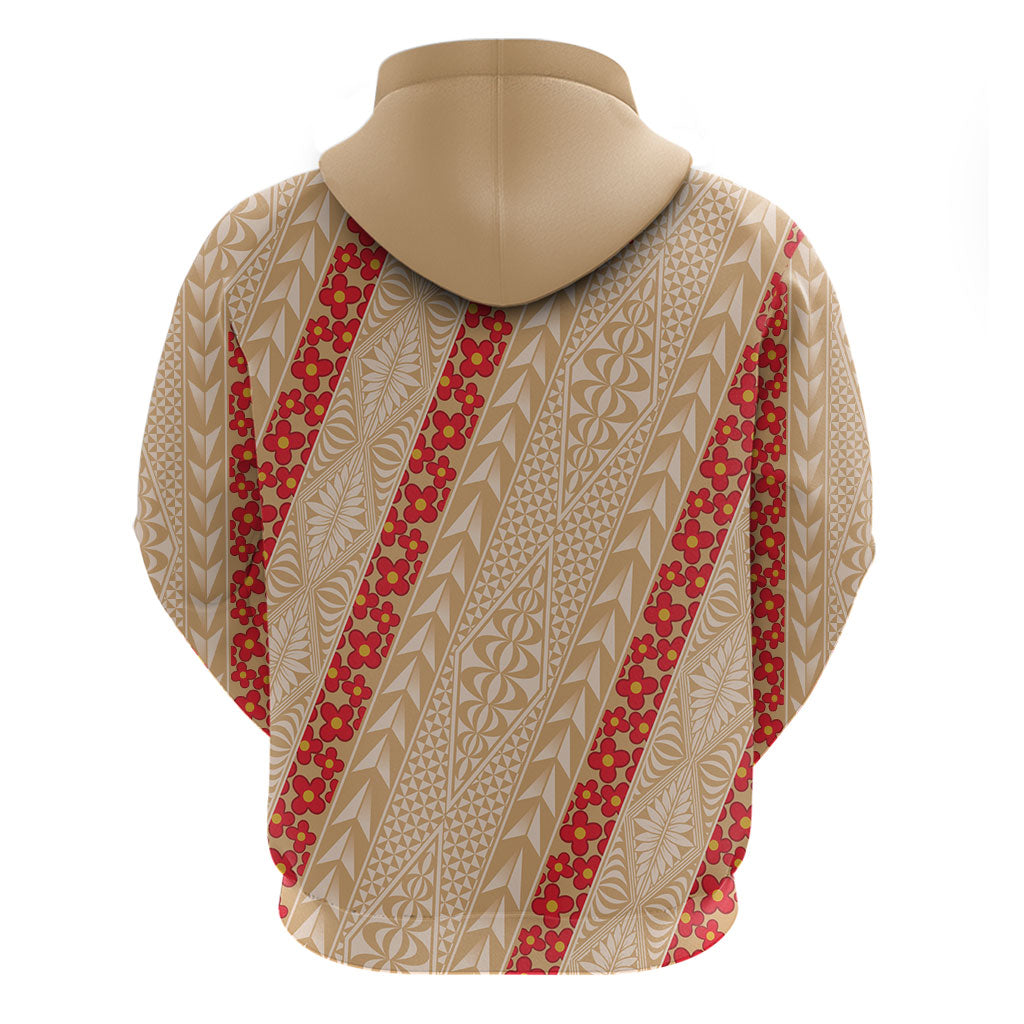 Malo e Lelei Tonga Hoodie Heilala Lei Tongan Ngatu Pattern