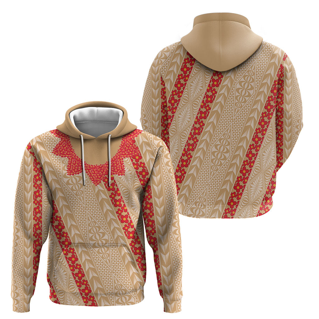 Malo e Lelei Tonga Hoodie Heilala Lei Tongan Ngatu Pattern