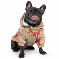 Malo e Lelei Tonga Pet Hoodie Heilala Lei Tongan Ngatu Pattern LT14 - Polynesian Pride