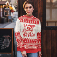 Red Mele Kalikimaka Hawaii Ugly Christmas Sweater - Funny Ho Ho Ho Santa Shaka LT14 - Polynesian Pride
