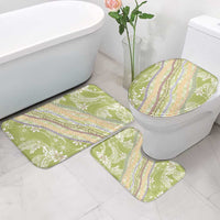 Green Palaka Hawaii Leis Bathroom Set Hawaiian-plaid Elegant Tropical Vibes LT14 - Polynesian Pride