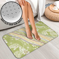 Green Palaka Hawaii Leis Bathroom Set Hawaiian-plaid Elegant Tropical Vibes LT14 - Polynesian Pride