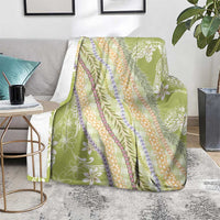 Green Palaka Hawaii Leis Blanket Hawaiian-plaid Elegant Tropical Vibes LT14 - Polynesian Pride