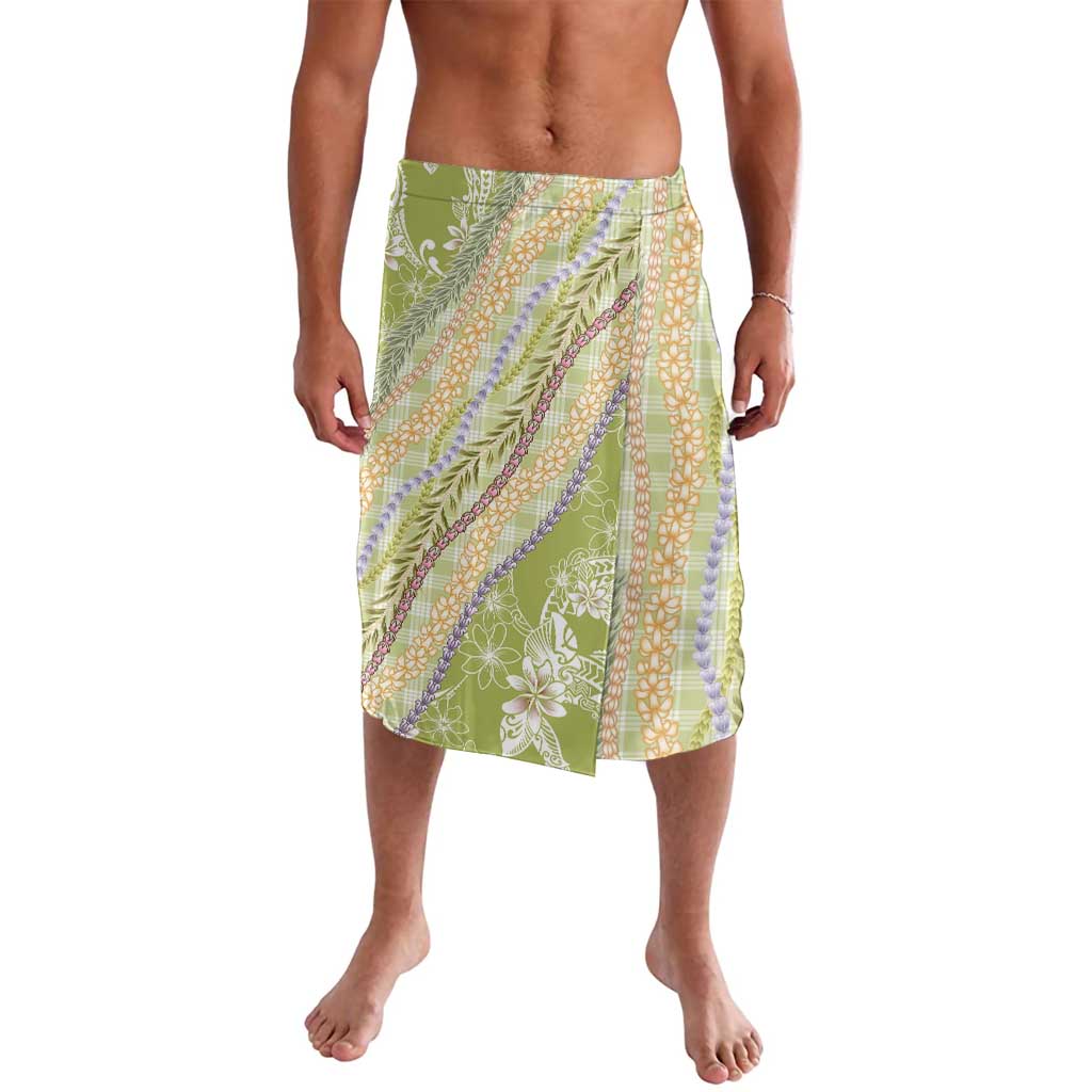 Green Palaka Hawaii Leis Lavalava Hawaiian-plaid Elegant Tropical Vibes LT14 Green - Polynesian Pride