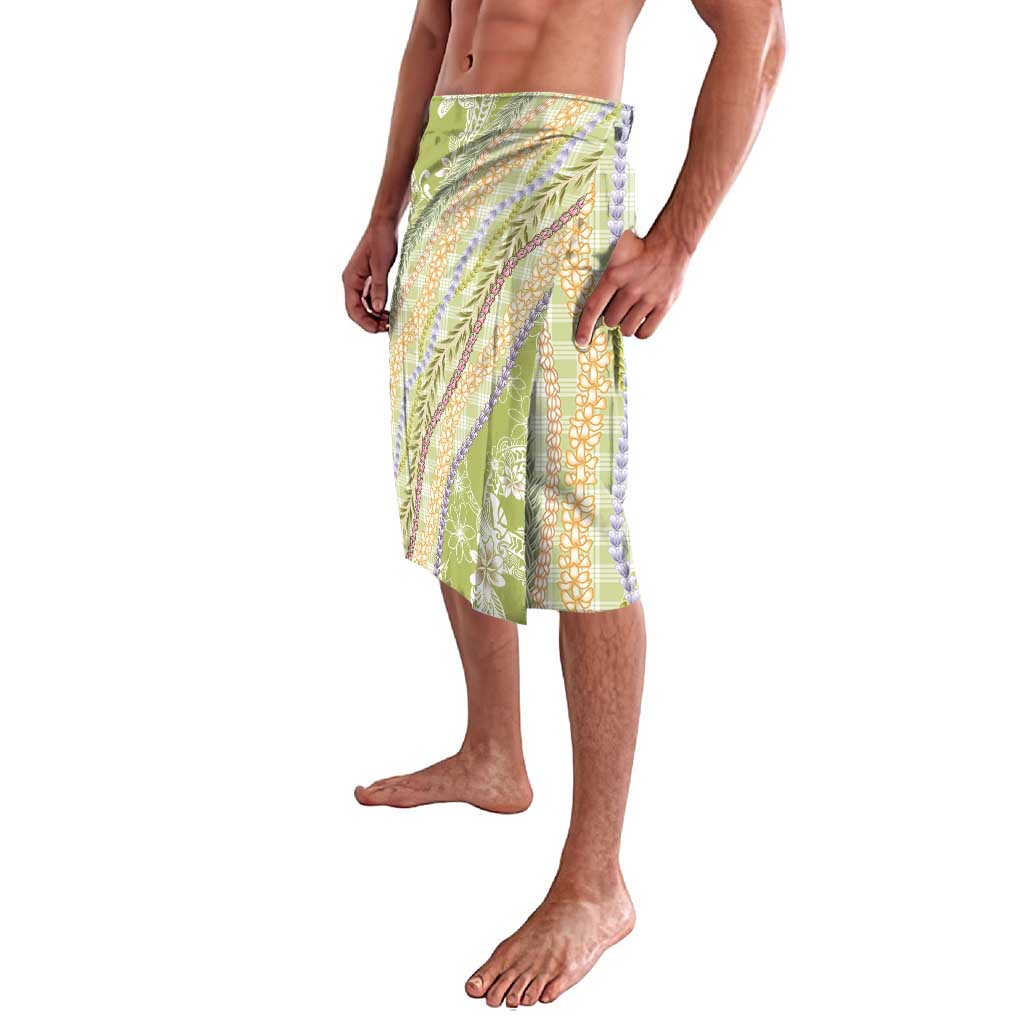 Green Palaka Hawaii Leis Lavalava Hawaiian-plaid Elegant Tropical Vibes LT14 - Polynesian Pride