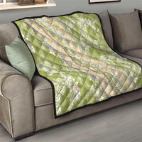 Green Palaka Hawaii Leis Quilt Hawaiian-plaid Elegant Tropical Vibes LT14 - Polynesian Pride