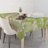 Green Palaka Hawaii Leis Tablecloth Hawaiian-plaid Elegant Tropical Vibes LT14 - Polynesian Pride