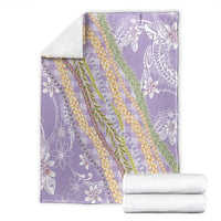 Purple Palaka Hawaii Leis Blanket Hawaiian-plaid Elegant Tropical Vibes LT14 - Polynesian Pride