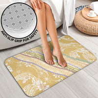 Yellow Palaka Hawaii Leis Bathroom Set Hawaiian-plaid Elegant Tropical Vibes LT14 - Polynesian Pride