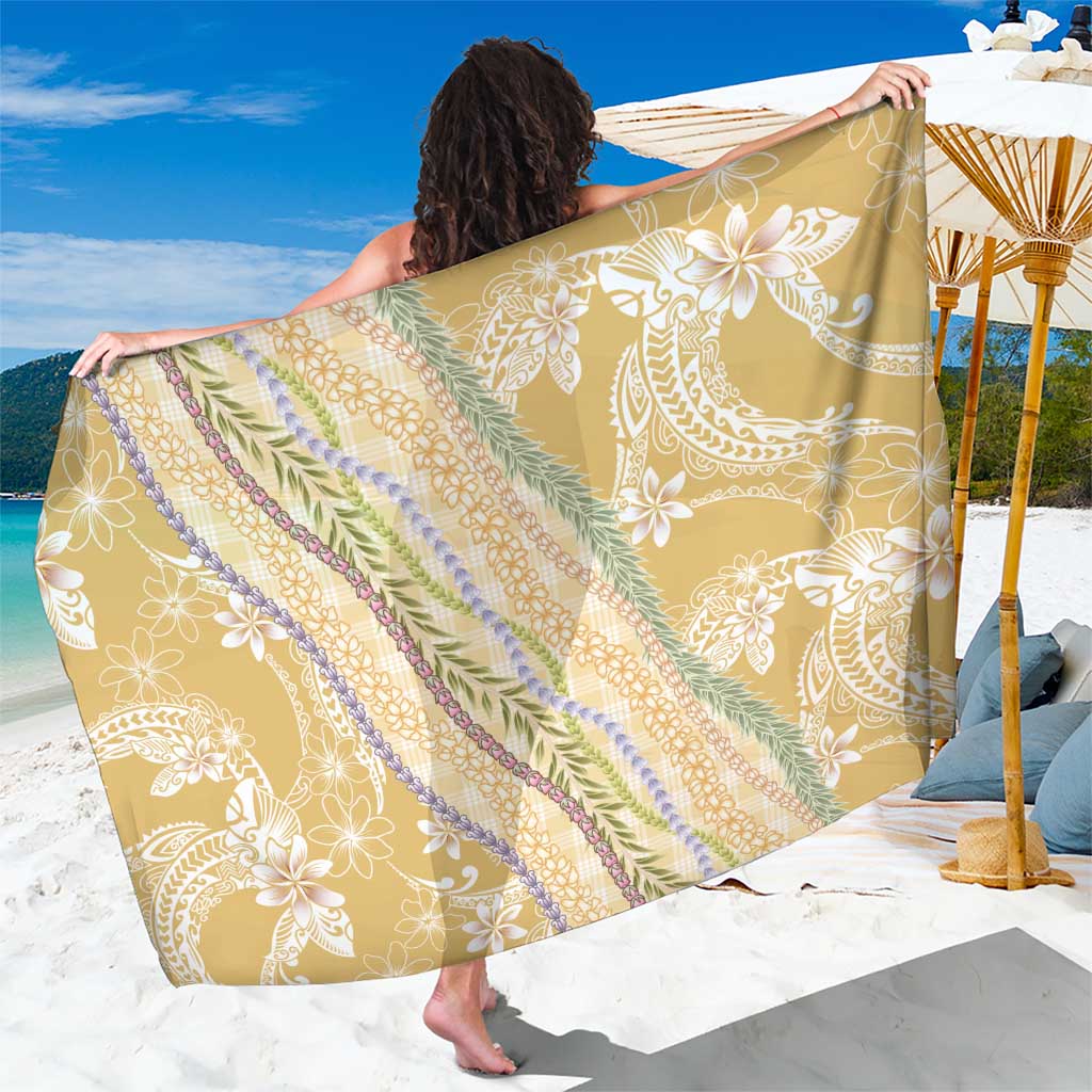 Yellow Palaka Hawaii Leis Sarong Hawaiian-plaid Elegant Tropical Vibes LT14 One Size 44 x 66 inches Yellow - Polynesian Pride