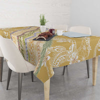 Yellow Palaka Hawaii Leis Tablecloth Hawaiian-plaid Elegant Tropical Vibes LT14 - Polynesian Pride
