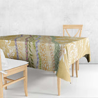 Yellow Palaka Hawaii Leis Tablecloth Hawaiian-plaid Elegant Tropical Vibes LT14 - Polynesian Pride