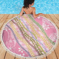 Pink Palaka Hawaii Leis Beach Blanket Hawaiian-plaid Elegant Tropical Vibes LT14 - Polynesian Pride