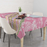 Pink Palaka Hawaii Leis Tablecloth Hawaiian-plaid Elegant Tropical Vibes LT14 - Polynesian Pride