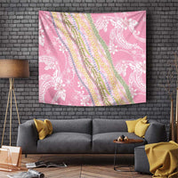 Pink Palaka Hawaii Leis Tapestry Hawaiian-plaid Elegant Tropical Vibes LT14 Pink - Polynesian Pride