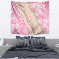 Pink Palaka Hawaii Leis Tapestry Hawaiian-plaid Elegant Tropical Vibes LT14 - Polynesian Pride