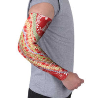 Red Palaka Hawaii Leis Arm Sleeves Hawaiian-plaid Elegant Tropical Vibes LT14 - Polynesian Pride