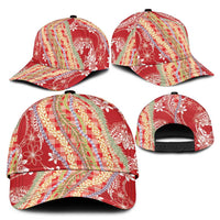 Red Palaka Hawaii Leis Classic Cap Hawaiian-plaid Elegant Tropical Vibes LT14 - Polynesian Pride