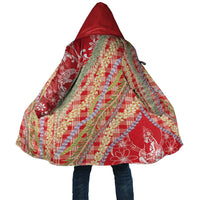 Red Palaka Hawaii Leis Cloak Hawaiian-plaid Elegant Tropical Vibes LT14 Unisex Red - Polynesian Pride