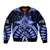 Tonga Tupou College And Queen Salote College Bomber Jacket Tongan Ngatu Pattern LT14 Unisex Blue - Polynesian Pride